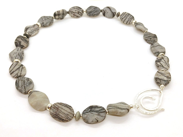 Picasso-Jaspis Kette